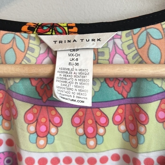 Trina Turk Moroccan Medallion-Print Tunic Coverup SZ S - Picture 4 of 5